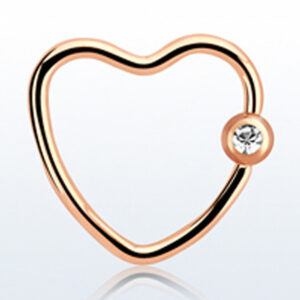 ROSE GOLD JEWELLED HEART