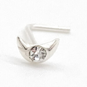 JEWELLED MOON NOSE PIN