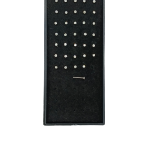 NOSE PIN TRAY – 0.8MM STRAIGHT PIN – CLEAR (40PCS)