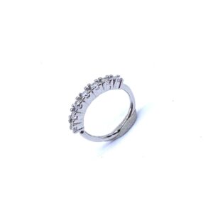 1 X 10 CONTINUOUS RING – STEEL – DOWN JEWELLED