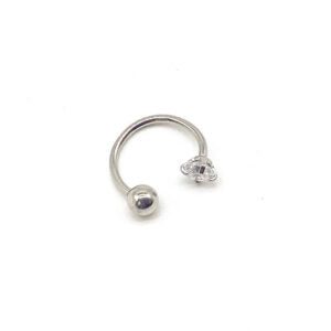 1 X 8 CIRCULAR BARBELL – STEEL – SINGLE CRYSTAL