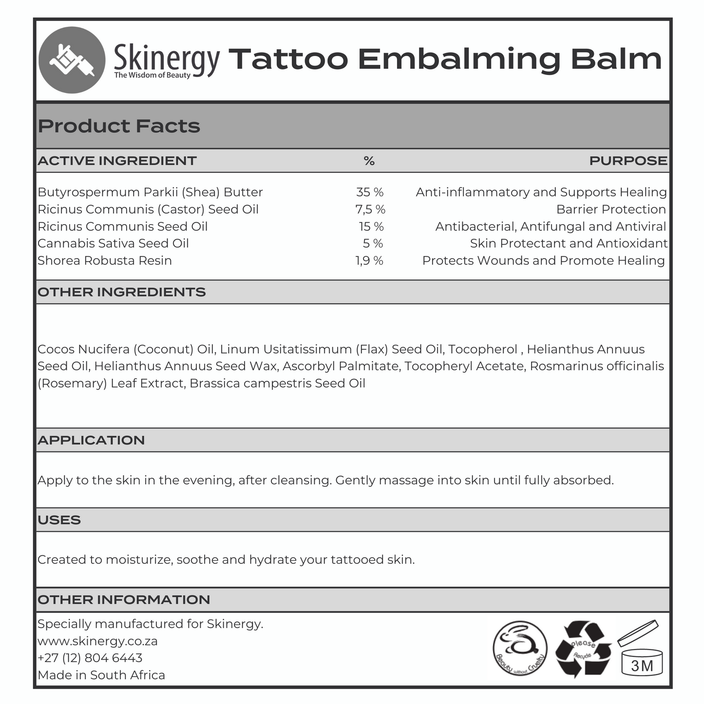 Tattoo Aftercare Kit - Skinergy