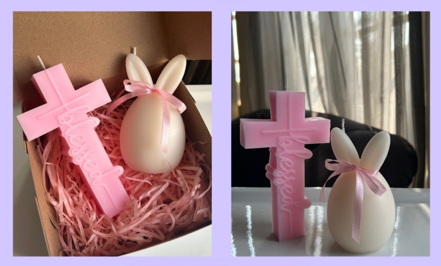 Cross Bunny Boxed Set Candle