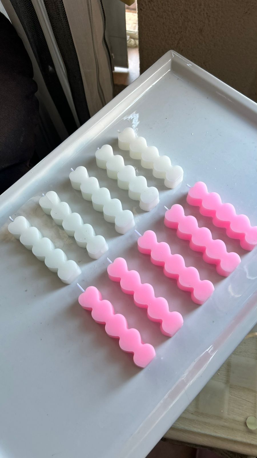 Mini Heart Pillar Candle