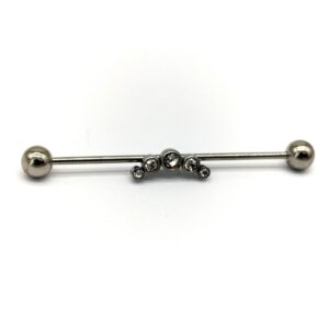 1.2 X 38 X 5 INDUSTRIAL BAR – STEEL – 5 STONE CURVED