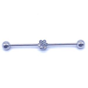 1.2 X 38 X 5 INDUSTRIAL BAR – STEEL – 6 STONE FLOWER