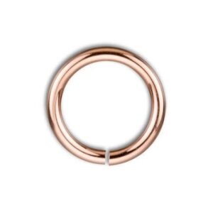 1.2 X 8 PVD ROSE GOLD COATED CONTINUOUS RING