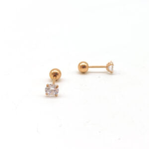 1.2 X 6 X 4 ROSE GOLD JEWELLED BAR