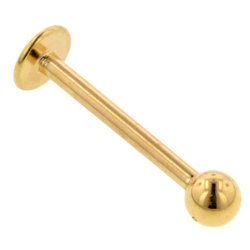 1.6 X 12 X 3 LABRET – GOLD