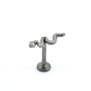 1.2 X 8 X 11 LABRET – STEEL – SNAKE (INTERNAL THREAD)