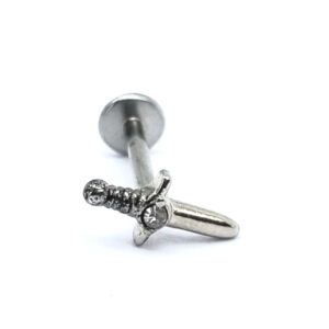 1.2 X 8 X 9 LABRET – STEEL – DAGGER (INTERNAL THREAD)