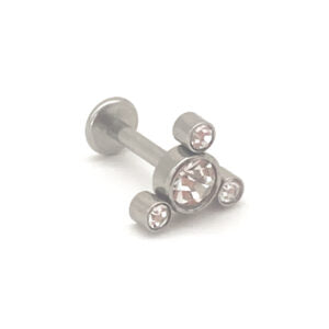 1.2 X 6 X 7 LABRET – STEEL – 4 JEWELS (INTERNAL THREAD)