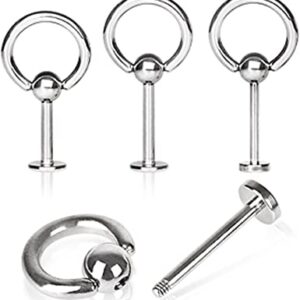 1.2 X 8 X 4 LABRET – STEEL – SLAVE RING