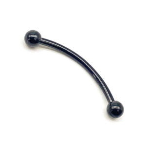 1.2 X 16 X 3 CURVED BAR – BLACK