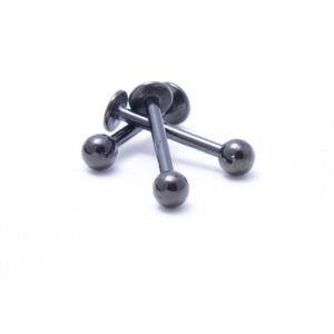 1.2 X 10 BLACK STEEL LABRET
