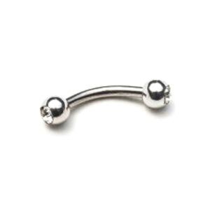 1.2 X 14 X 3 CURVED BAR – STEEL – DOUBLE JEWELLED