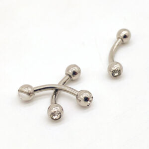 1.6 X 12 X 3 CURVED BAR – STEEL – SINGLE JEWELLED