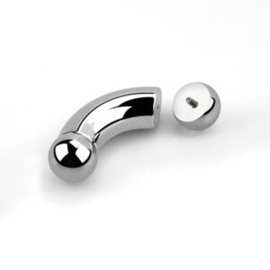 8 X 18 X 10 CURVED BARBELL – STEEL (INTERNAL THREAD)