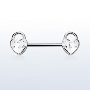 STEEL HEART-LOCK NIPPLE BAR 1.6 X 14