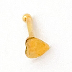 GOLD HEART NOSE PIN