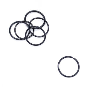 8MM BLACK STEEL NOSE RING