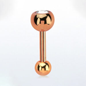 1.2 X 6 ROSE GOLD JEWELLED BAR