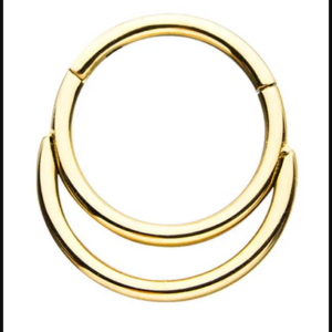 1.2 X 10 HINGED SEGMENT W/DOUBLE RING – GOLD