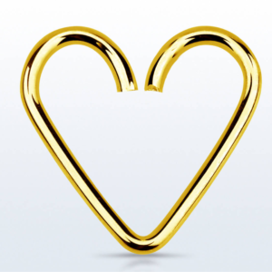 HEART DAITH RING – 18KT GOLD PLATED