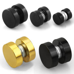 8MM MAGNETIC FAKE PLUG – BLACK (PVD)