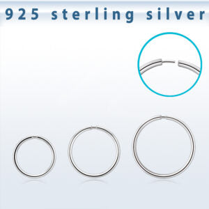 6MM STERLING SILVER CLIP IN NOSE RING