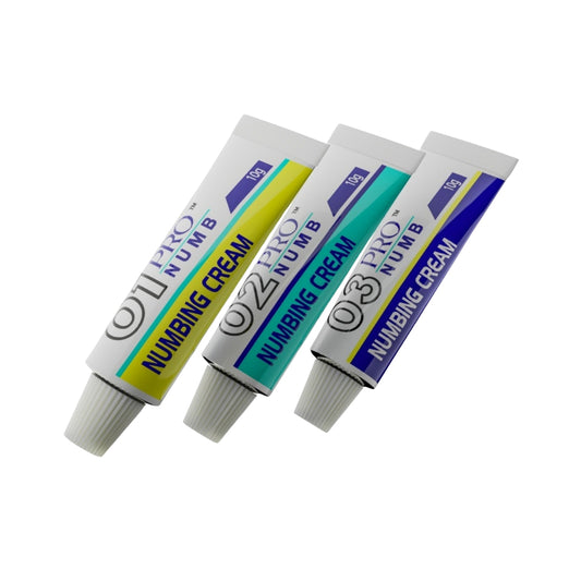 Pro Numb Starter Pack with 01, 02 & 03 creams, your ultimate numbing solution