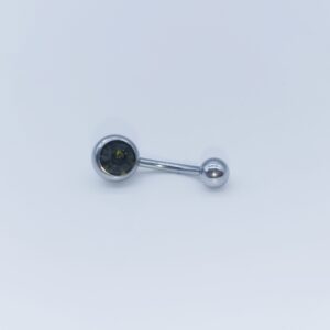 1.6 X 10 X 5/8 – BELLY BAR – STEEL – SMOKEY QUARTZ