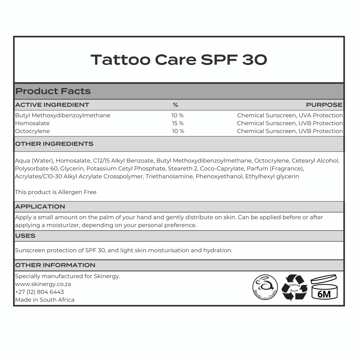Tattoo Aftercare Starter Kit - Skinergy
