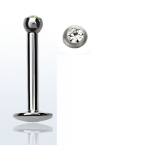 1 X 8 X 3 LABRET – STEEL – JEWELLED