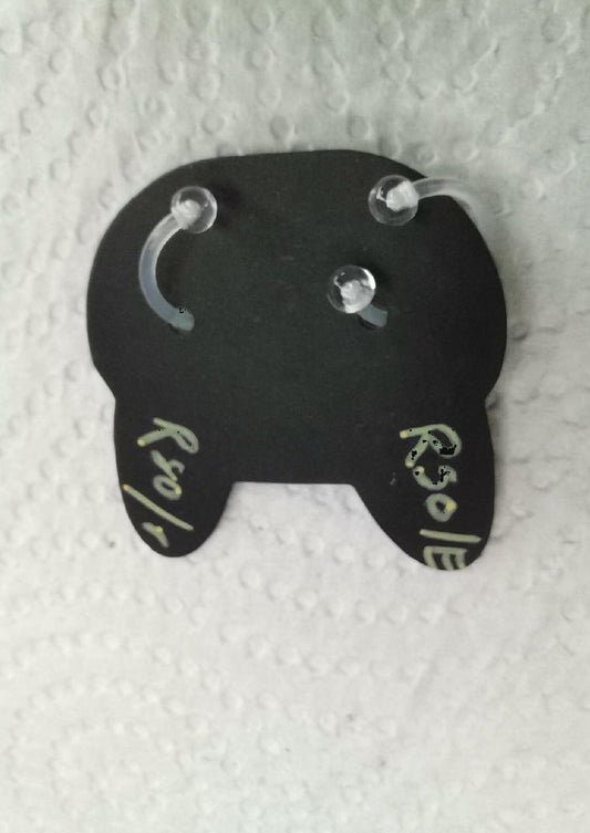 Clear curved piercing jewellery