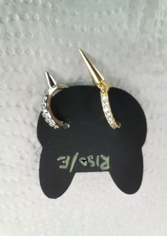 Crystal spike hoop piercing jewellery