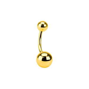 1.6 X 10 X 5/8 – BELLY BAR – GOLD – PLAIN