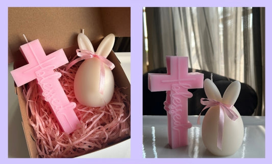Cross Bunny Boxed Set Candle