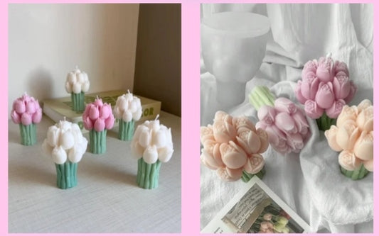 Tulip Bouquet Candle