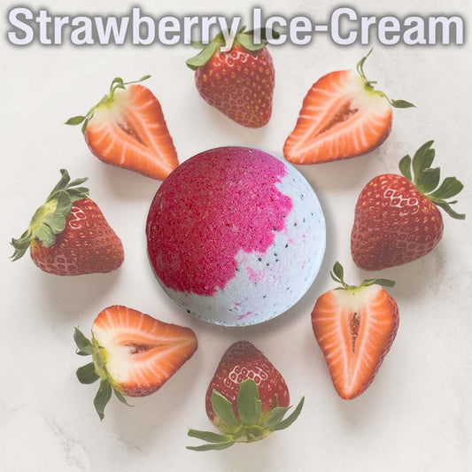 Strawberry Ice Cream Bath Bomb