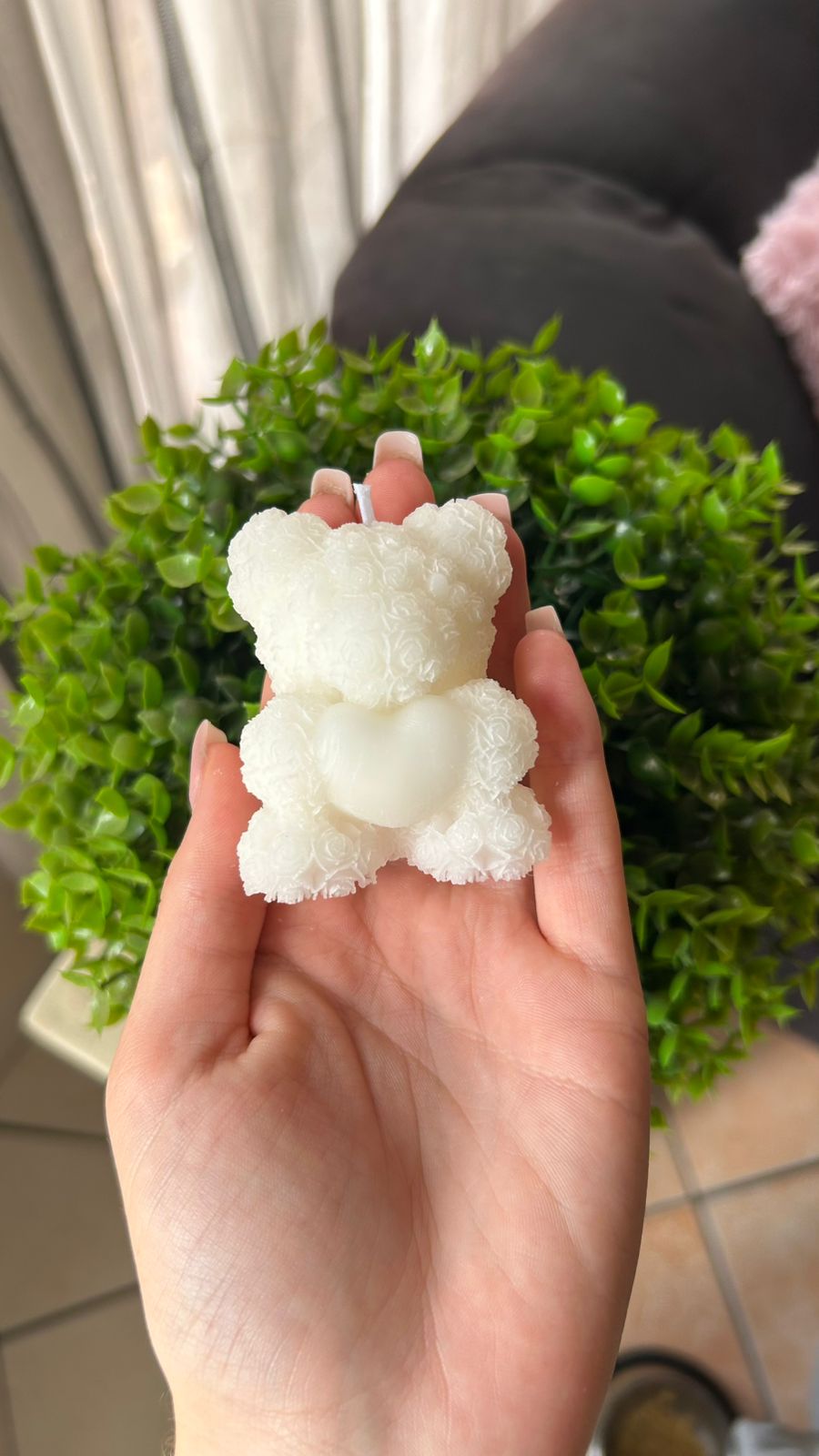Rose Teddy Candle