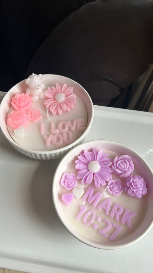 Bible Verse Bowl Candle