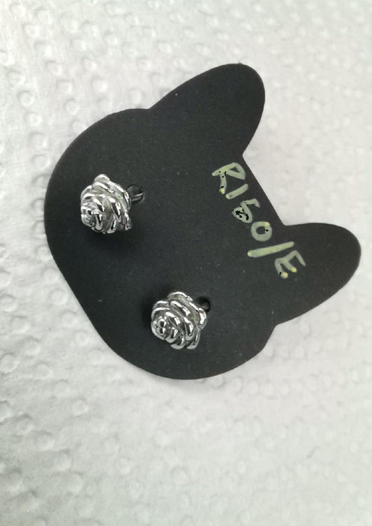 Textured rosette piercing studs