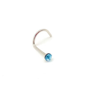 0.8MM STEEL TURQUOISE JEWEL PIGTAIL